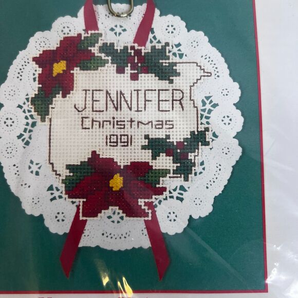 Cross Stitch Ornament Kit NEW Current #16186-2 Victorian Christmas VTG Holiday - Picture 4 of 5
